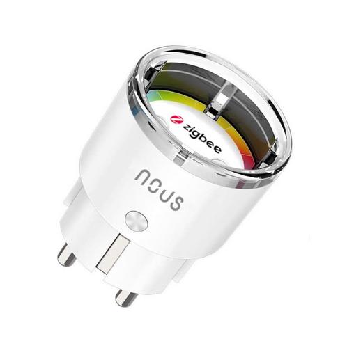 NOUS A1Z smart plug, chytrá zásuvka DE/Schuko (bez kolíku), ZigBee 16A, s měřením, kompatibilní s Tuya