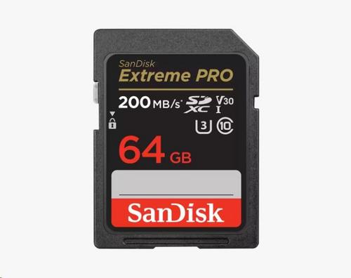 SANDISK Micro SD card Extreme Pro SDHC 64GB UHS-I 200 MB/s, V30