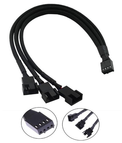 1stCOOL kabel Fan PWM splitter, redukce pro ventilátory 1x 4pin PWM na 3x 4pin PWM - AGEMcz