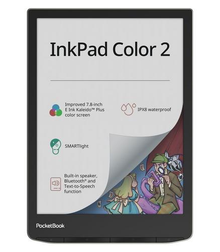 POCKETBOOK 743C InkPad Color 2 Moon Silver podsvícený dotykový displej - AGEMcz