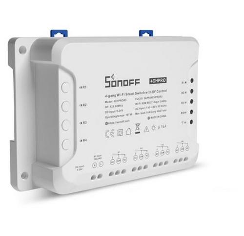 SONOFF (4CH PRO R3) Smart Switch, 4 kanály, smart integrovaný spínač, RF+WiFi switch. eWeLink