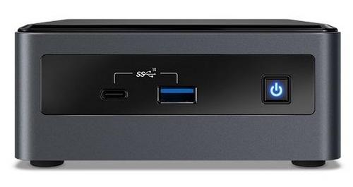 INTEL NUC 10 Performance Kit Mini PC 10i5FNHN (použitý), i5 (výška 51mm, M.2+SATA 2.5in, Core i5-10210U) (max 4.2GHz, GLAN, HDMI+mDP (USB-C), USB3.1 Gen2, wifi 6, Bluetooth, bez Audio) (model i5FNHN2 s EU napájením) - Doprodej AGEMcz