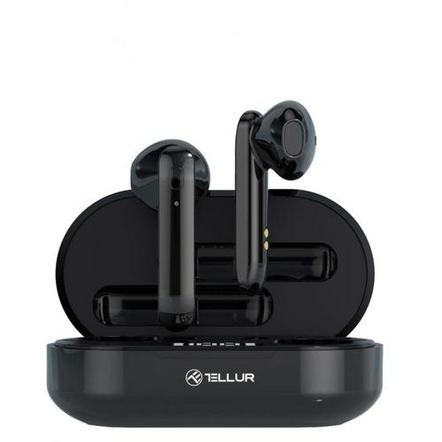 TELLUR Flip, Bluetooth True Wireless, bezdrátová sluchátka, přenosná, černá - Doprodej AGEMcz