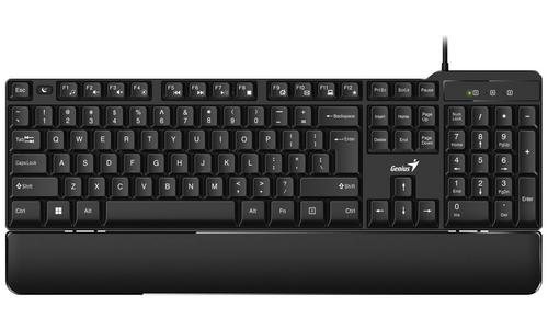 GENIUS klávesnice KB-100XP, USB, CZ+SK black (černá) s ergo předložkou