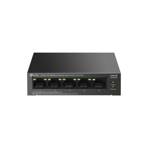 TP-LINK LS105LP 5portový 10/100Mbit/s stolní switch se 4 porty PoE