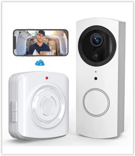 WOOX R7087, Smart Video Doorbell + Chime, WiFi Video zvonek s alarmem, kompatibilní s Tuya