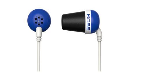 KOSS sluchátka THE PLUG modrá (rozbalená), sluchátka do uší, bez kódu - Doprodej AGEMcz