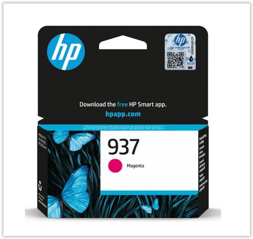HP 4S6W3NE originální náplň purpurová č.937 magenta - AGEMcz