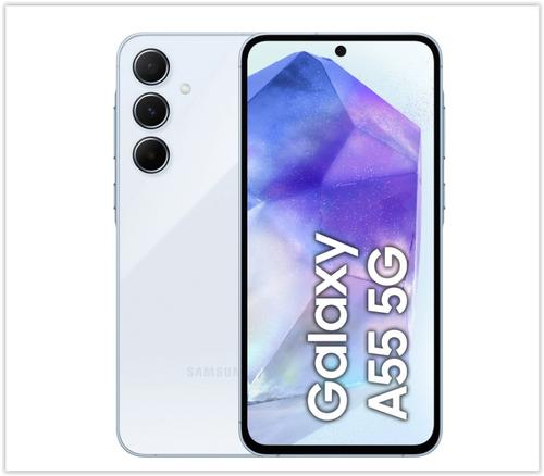SAMSUNG Galaxy A55 5G 8GB/128GB Awesome IceBlue modrý smartphone (mobilní telefon) verze Global EU - AGEMcz