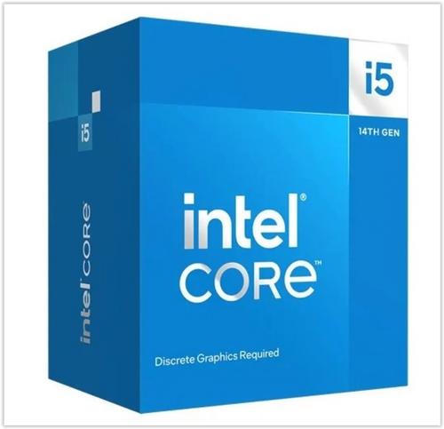 INTEL cpu CORE i5-14400F socket1700 Raptor Lake Refresh BOX 65W/148W 14.generace (od 3.5GHz do 4.7GHz, 10x jádro, 16x vlákno, 9/20MB cache, pro DDR4 do 3200, pro DDR5 do 4800) virtualizace