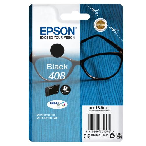 EPSON originální náplň 408 DURABrite Ultra černá - AGEMcz