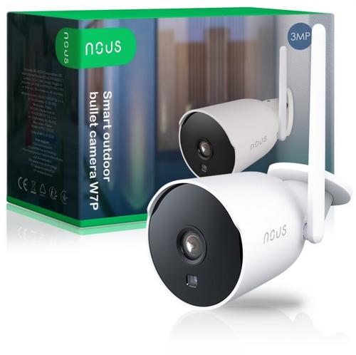 NOUS W7P, Smart WiFi pevná IP venkovní kamera 2K/3MPix, kompatibilní s Tuya - AGEMcz
