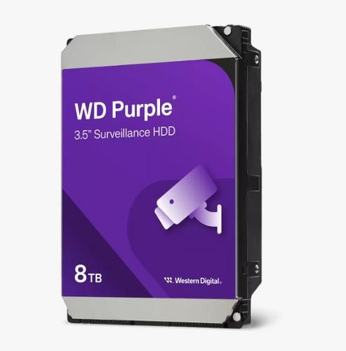 WDC WD85PURZ hdd 8TB SATA3-6Gbps třída 5640rpm PURPLE 256MB CMR - AGEMcz