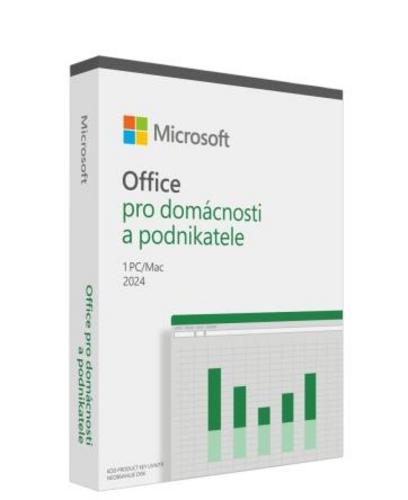 Microsoft OFFICE 2024 pro domácnosti a podnikatele CZ (česká krabicová verze, pro WINdows, Home and Business 2024 CZ Czech EuroZone Medialess) - AGEMcz