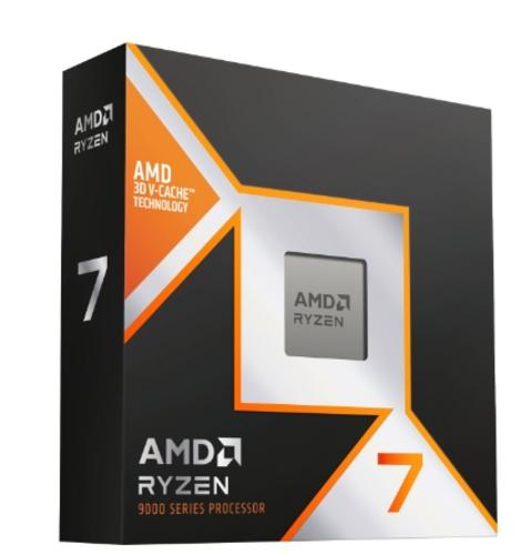 AMD cpu Ryzen 7 9800X3D AM5 Box (bez chladiče, 4.7GHz / 5.2GHz, 8+96MB cache, 120W, 8x jádro, 16x vlákno, grafika), Zen5 Granite Ridge AM5 - AGEMcz