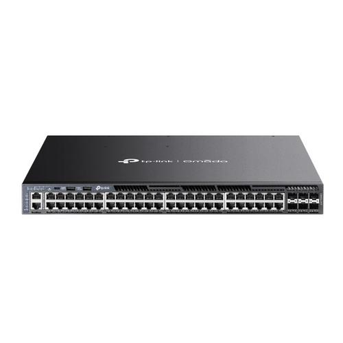 TP-LINK SG6654XHP Omada 48portový gigabitový stohovatelný L3 řízený PoE+ switch se 6 sloty 10G - AGEMcz