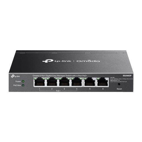 TP-LINK ES206GP Omada 6portový gigabitový Easy Managed switch se 4 porty PoE+ - Novinky AGEMcz