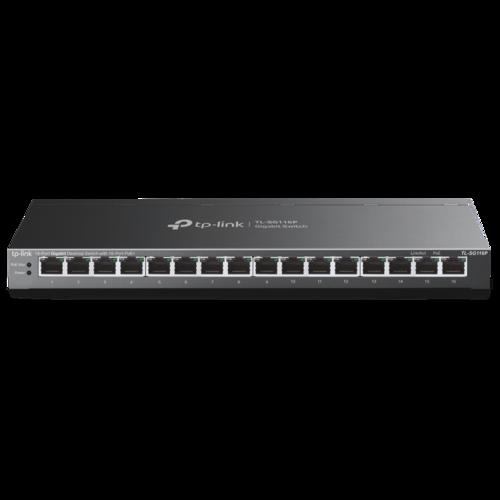 TP-LINK TL-SG116P (použitý) 16portový gigabitový stolní switch s 16 porty PoE+ - Doprodej AGEMcz