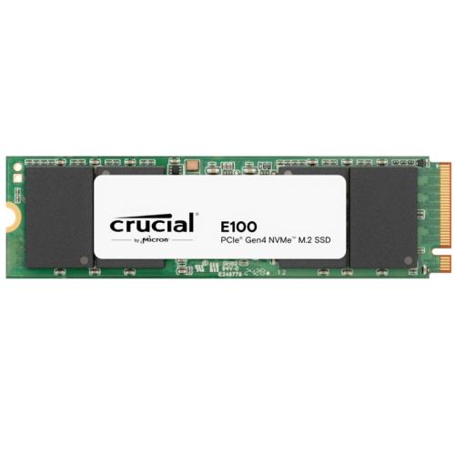 CRUCIAL E100 SSD NVMe M.2 1TB PCIe 4.0 (čtení max. 5000MB/s, zápis max. 4500MB/s)
