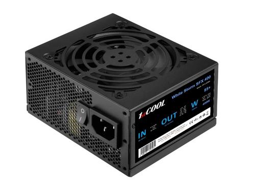 1stCOOL zdroj 400W WHITE STORM SFX 400W 85+ s aktivnim PFC, ventilátor 80mm (zdroj do PC case) - AGEMcz