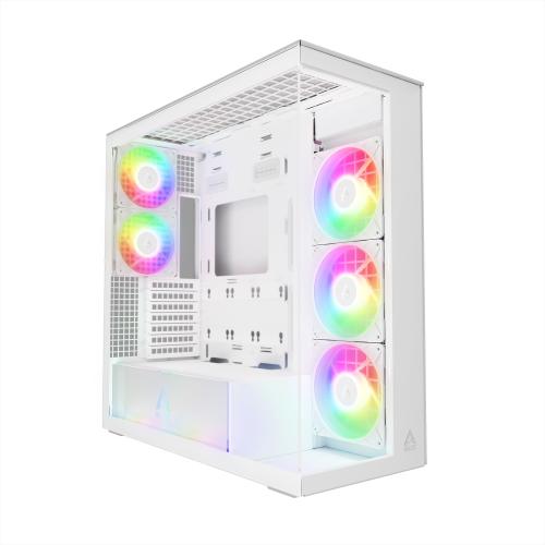 ARCTIC case Xtender Tower, transparent window, white - Novinky AGEMcz