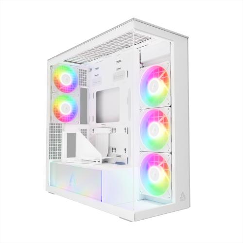 ARCTIC case Xtender Tower, transparent window, držák GPU, white - Novinky AGEMcz