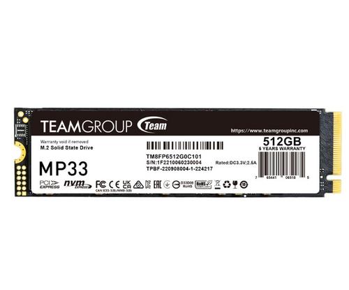 TEAMGROUP MP33 SSD NVMe M.2 512GB PCIe Gen3x4 2280 - Novinky AGEMcz