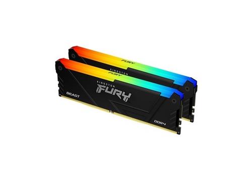 KINGSTON 16GB=2x8GB DDR4 3600MHz Fury Beast RGB CL17 Black - AGEMcz
