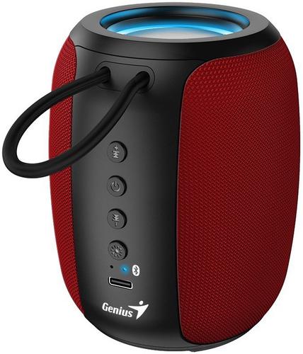 GENIUS repro SP-915BT červený Bluetooth, 5W, LED podsvícení, USB-C - AGEMcz