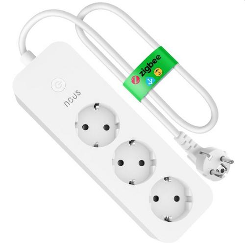 NOUS A11Z smart prodlužovací kabel DE/Schuko (bez kolíku, 1.8m), ZigBee 16A, s měřením, kompatibilní s Tuya - AGEMcz