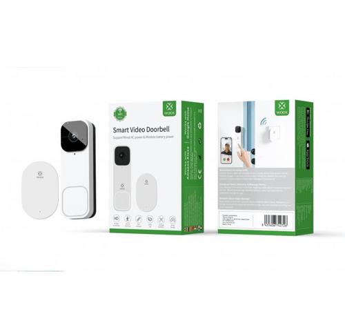 WOOX R4331, Smart Video Doorbell + Chime, WiFi Video zvonek s alarmem, kompatibilní s Tuya - AGEMcz