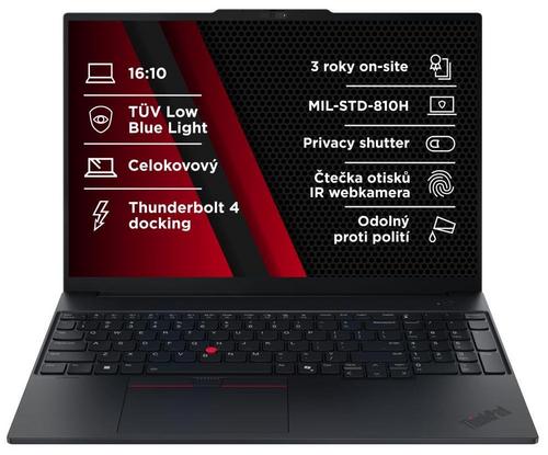 LENOVO NB ThinkPad E16 Gen3, 16" WUXGA, Core Ultra 5 225U, 16GB, SSD 512GB, W11Pro, 3r, černý - AGEMcz