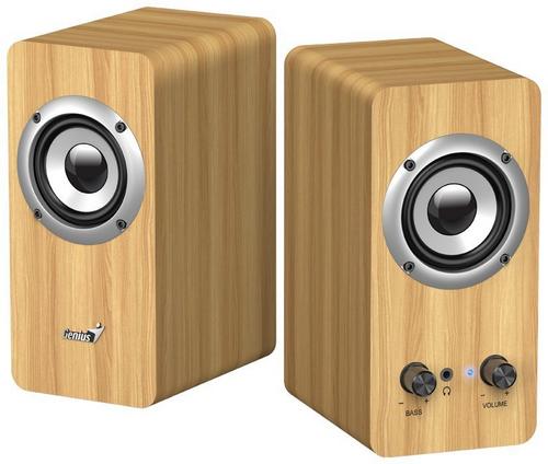 GENIUS repro SP-HF400 10W RMS 2.0 světlé dřevo - Novinky AGEMcz