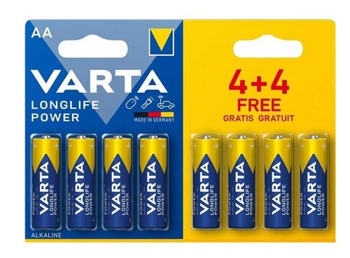 VARTA 8pack (4+4 ks) HighEnergy AA/LR6 2900mAh baterie alkalické - Novinky AGEMcz